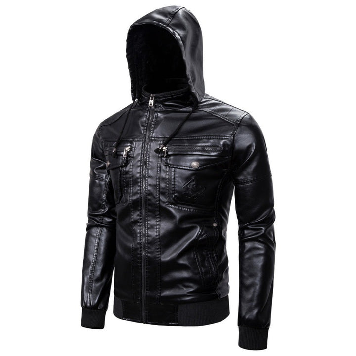 Herren Lederjacke mit abnehmbarem Innenfutter und praktischen Taschen Echoarchiv