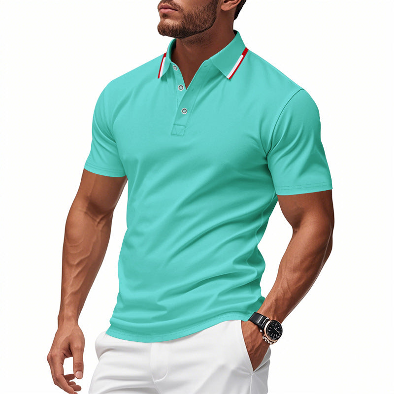 Herren Polo-Shirt mit modernem Kragen und atmungsaktiver Struktur Echoarchiv