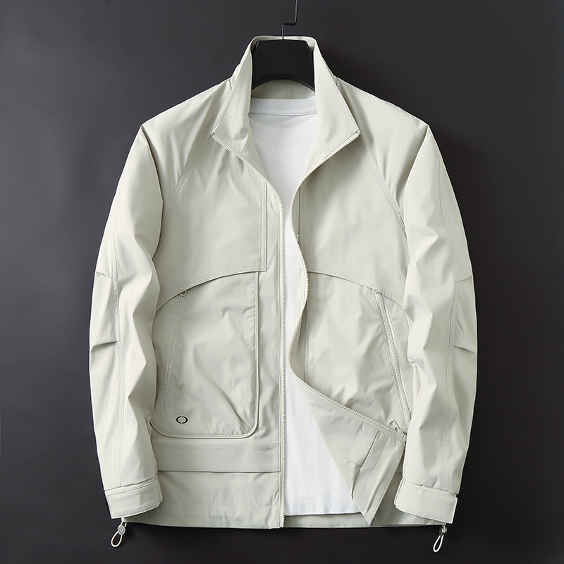 Herren Leichte Utility-Fieldjacke mit verstellbarem Saum und verdeckten Reißverschlusstaschen Echo Archiv