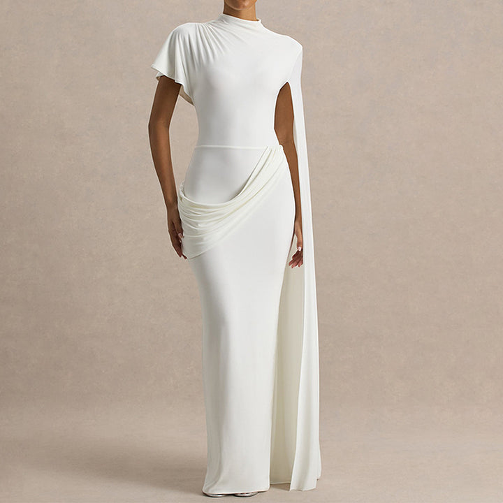 Damen Elegantes Kleid mit einzigartigem Drapierungsdesign Echo Archiv