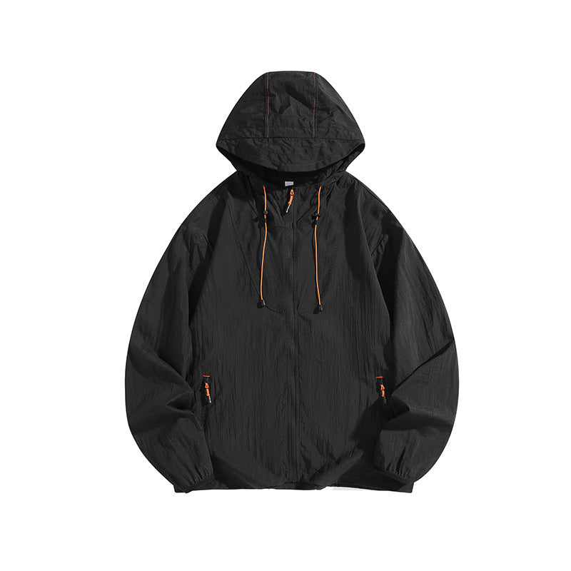 Herren Leichte Outdoorjacke mit Kapuze und praktischen Reißverschlusstaschen Echo Archiv