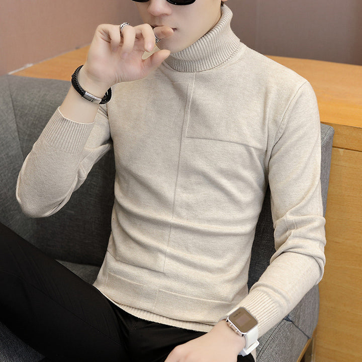 Herren Rollkragenpullover mit Strukturdesign Echoarchiv