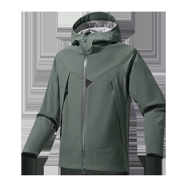 Herren Leichte Softshell‑Hoodiejacke mit winddichter atmungsaktiver Membran und ergonomischem Schnitt Echo Archiv