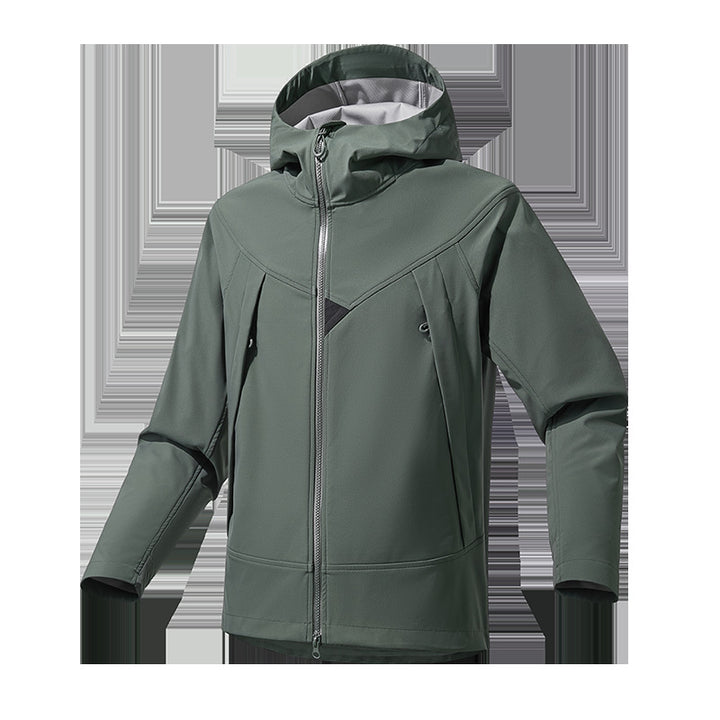 Herren Leichte Softshell‑Hoodiejacke mit winddichter atmungsaktiver Membran und ergonomischem Schnitt Echo Archiv