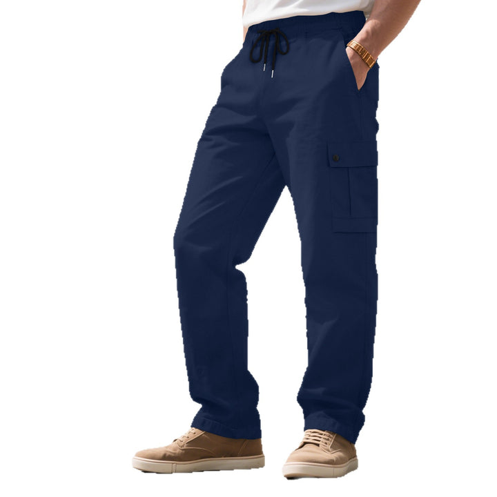 Herren nan urbane utilitarische Cargohose mit elastischem Komfortbund, Tunnelzug und verschließbaren Klappentaschen Echo Archiv