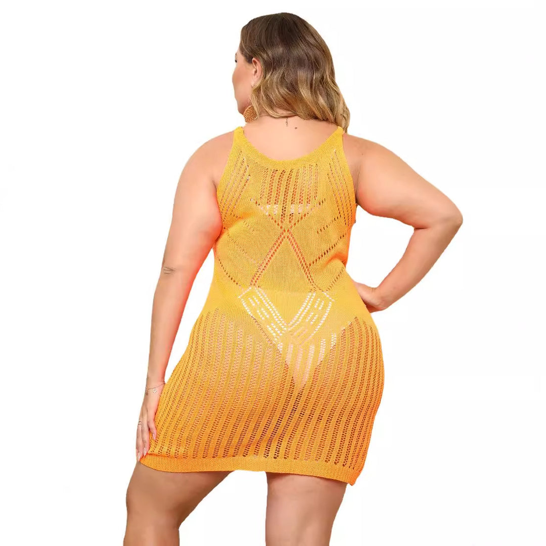 Damen luftiger Netz-Strandkleid Echo Archiv