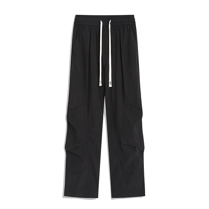 Herren Utility-Cargo-Loungehose mit Tunnelzugbund, Mehrfachtaschen & weitem Bein Echoarchiv