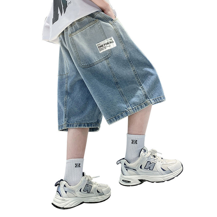 Unisex trendige Denim-Shorts mit praktischen Taschen Echo Archiv