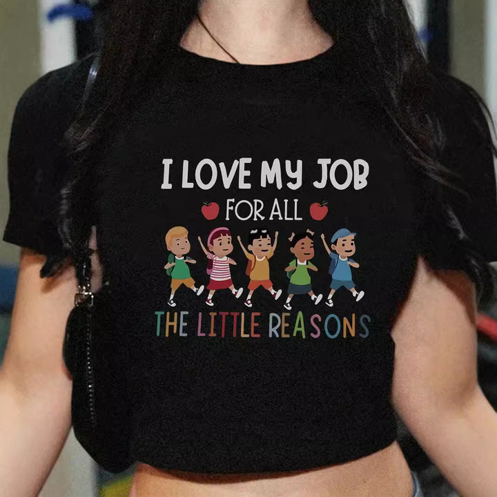 Damen Crop-T-Shirt mit kreativem Telefon-Design Echo Archiv