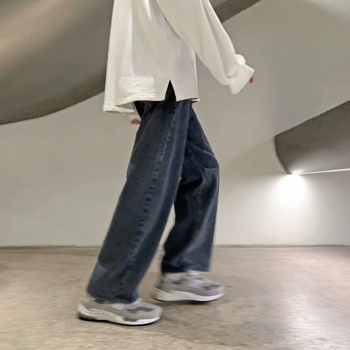 Herren Lässige Denim-Hose mit weitem Schnitt Echoarchiv