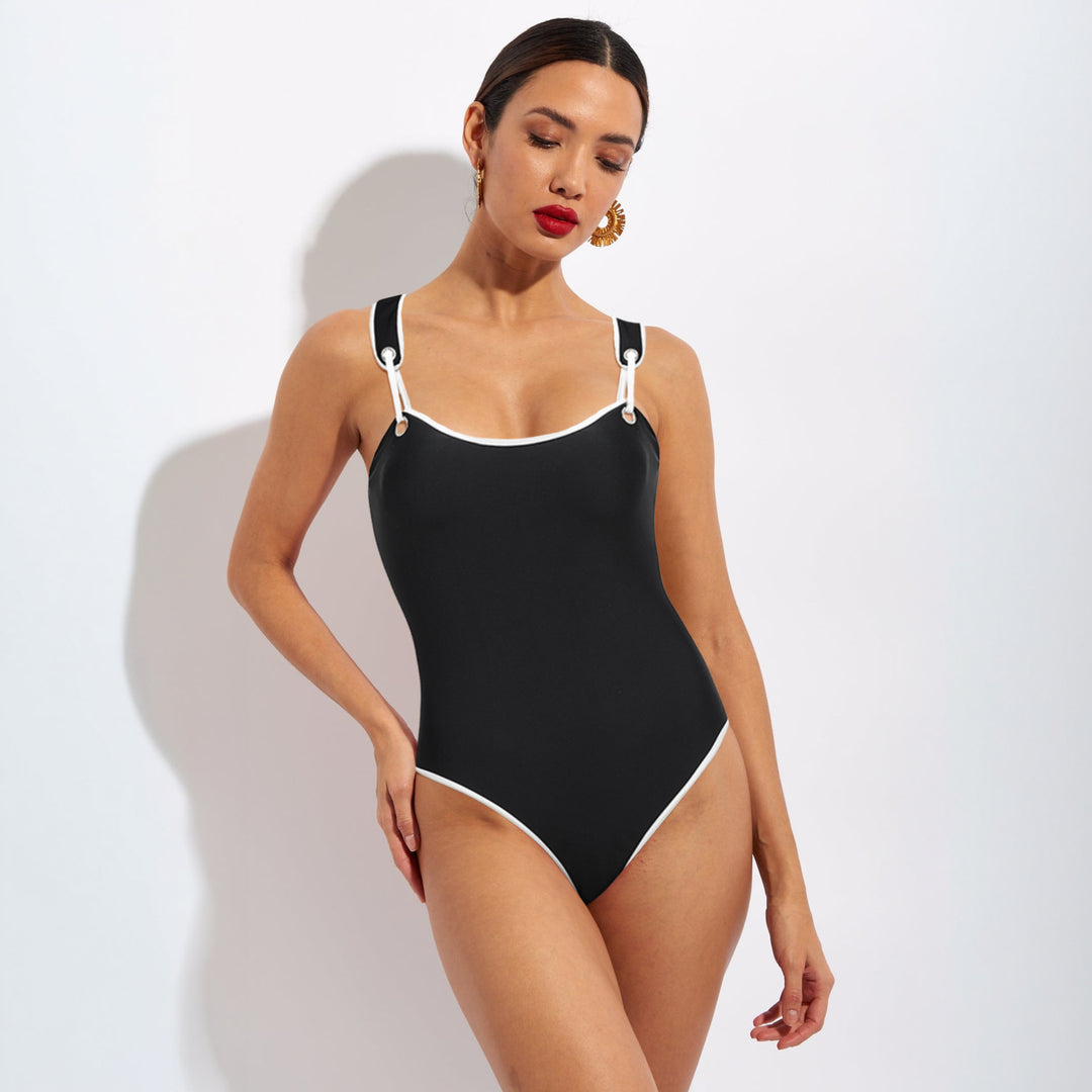 Damen Hochwertiger Einteiler Badeanzug mit sportlichem Design Echo Archiv
