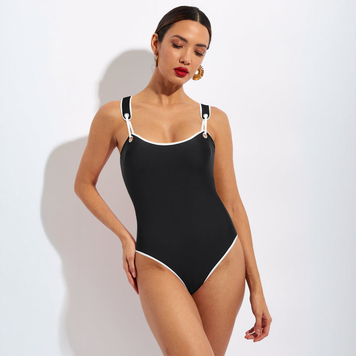Damen Hochwertiger Einteiler Badeanzug mit sportlichem Design Echo Archiv