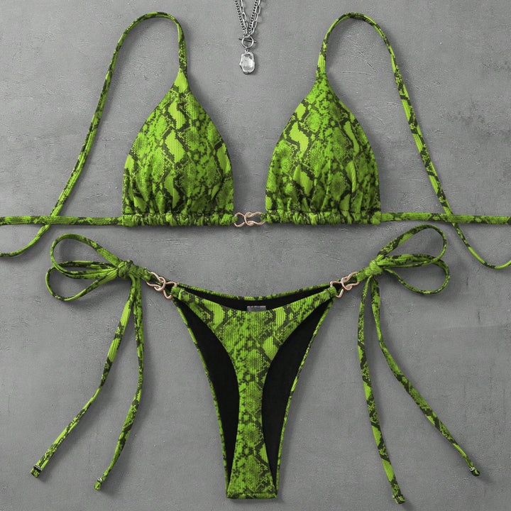 Damen Triangel-Bikini mit aufregendem Leopardenmuster Echo Archiv