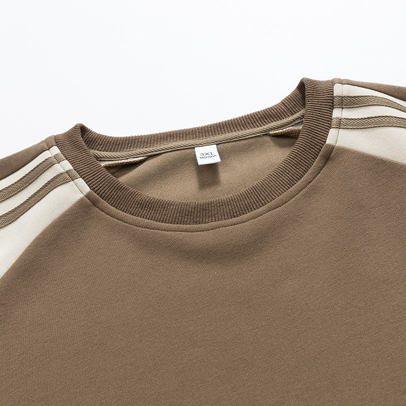 Herren sportlicher Raglan-Sweater mit mehrfarbigen Akzenten Echoarchiv