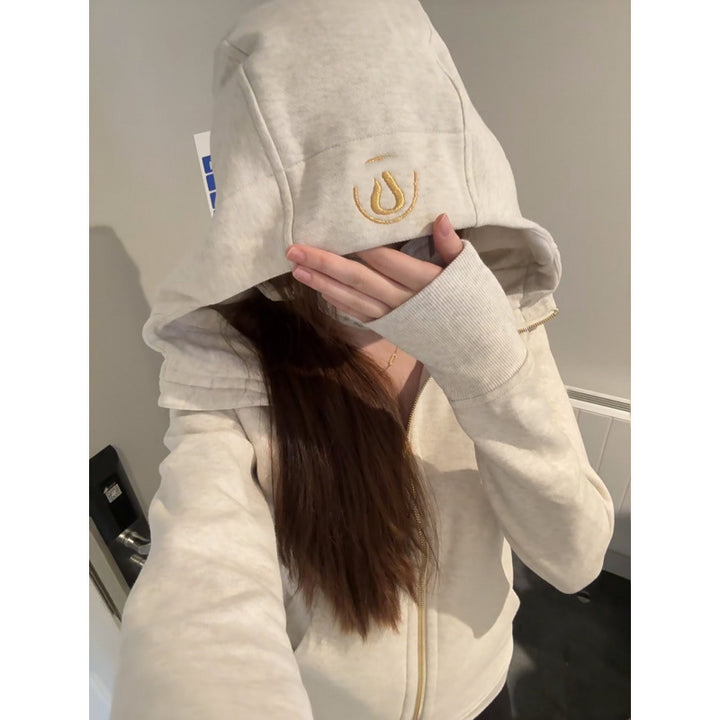Damen Sportlicher Hoodie Echo Archiv