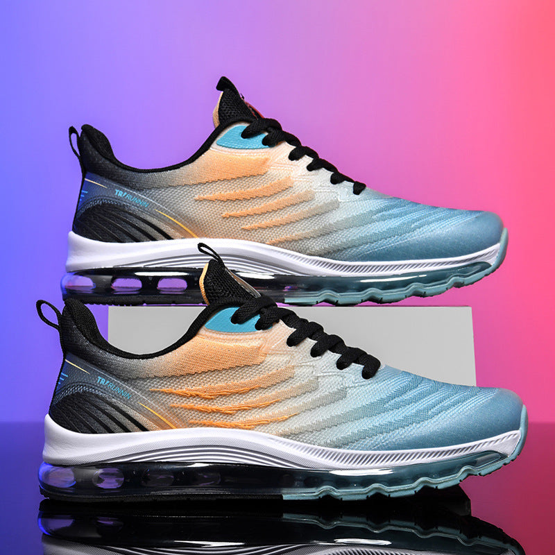 Unisex atmungsaktive Air‑Cushion Running‑Sneaker mit sichtbarer Hohlkammer‑Zwischensohle und leichter Strickkonstruktion – Tavélo