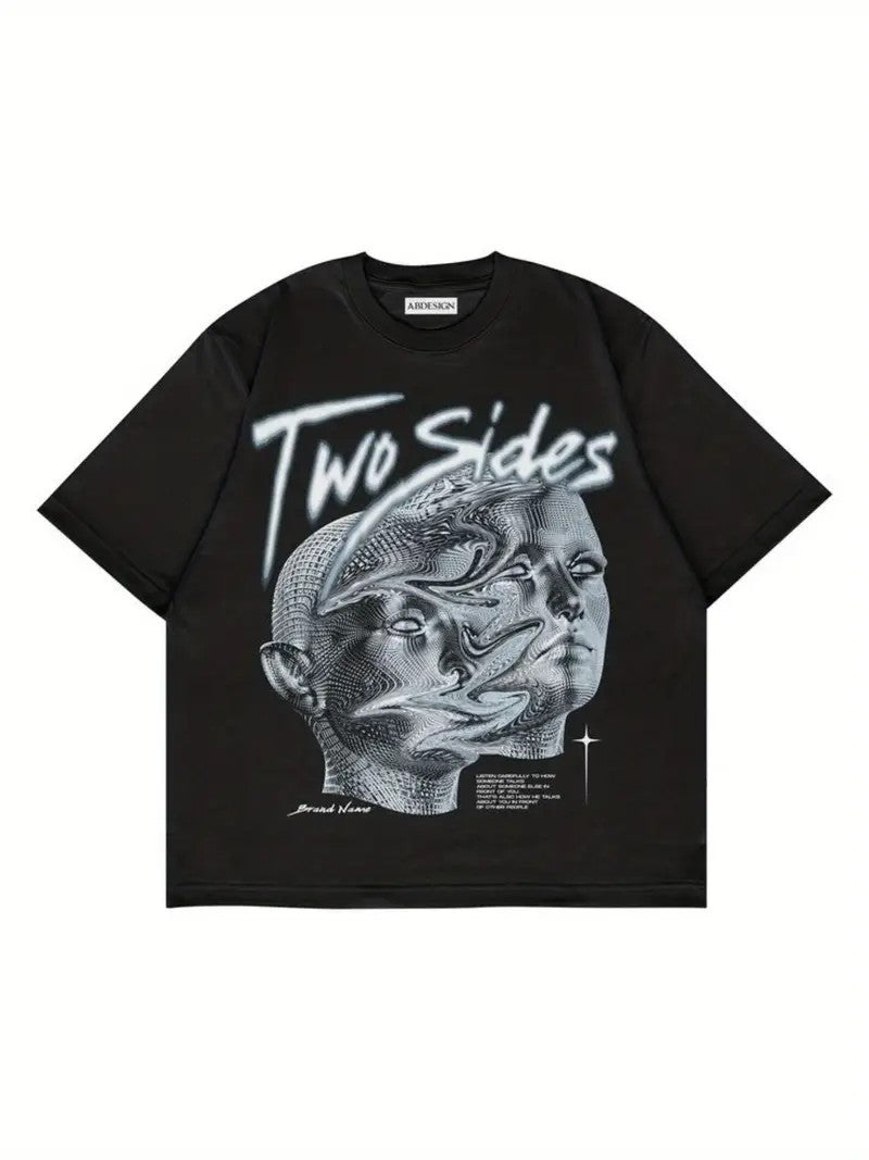 Damen T-Shirt mit künstlerischem Floral-Motiv und lässigem Schnitt Echo Archiv