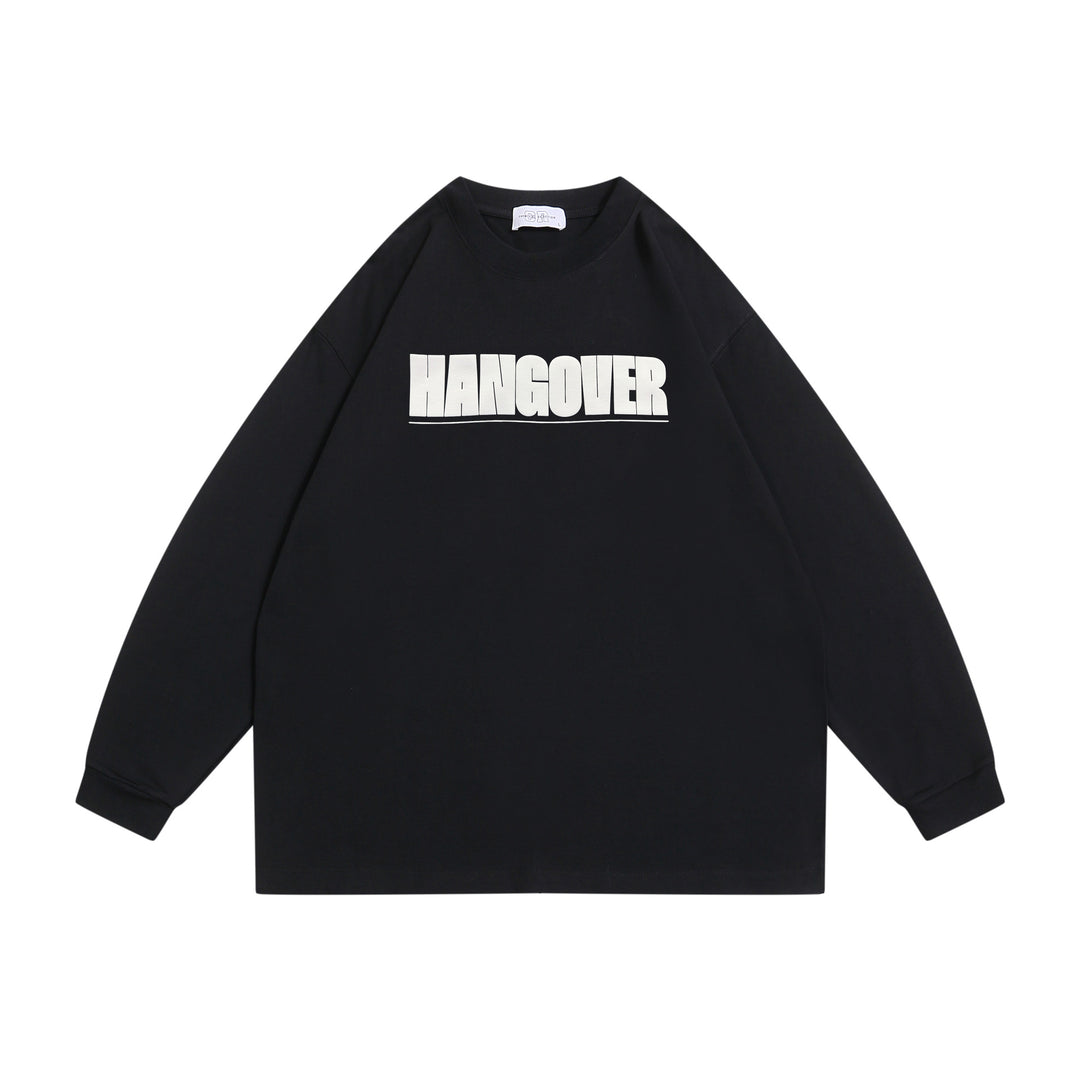 Unisex Oversize‑Sweatshirt mit markantem Typo‑Print, geripptem Rundhals und verlängerten Ärmeln Echoarchiv