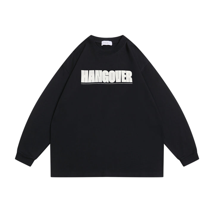 Unisex Oversize‑Sweatshirt mit markantem Typo‑Print, geripptem Rundhals und verlängerten Ärmeln Echoarchiv