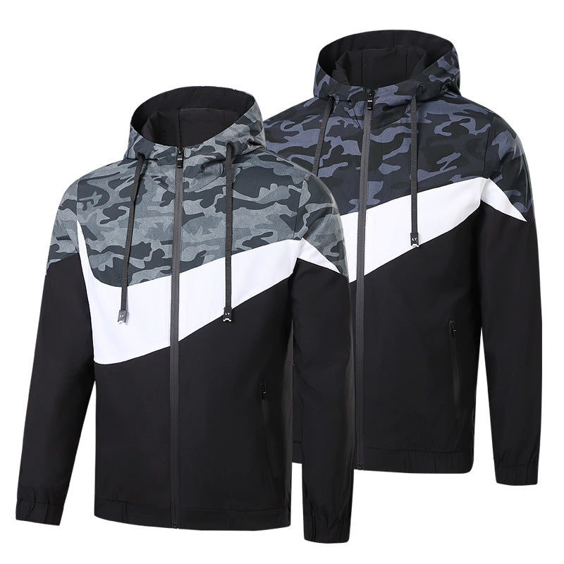 Herren Sportliche Übergangsjacke mit Camouflage-Design Echo Archiv