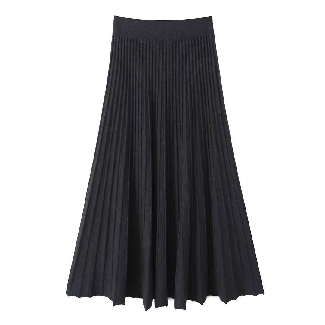 Damen Plissierter Maxi-Rock mit hohem Stretchbund Echo Archiv