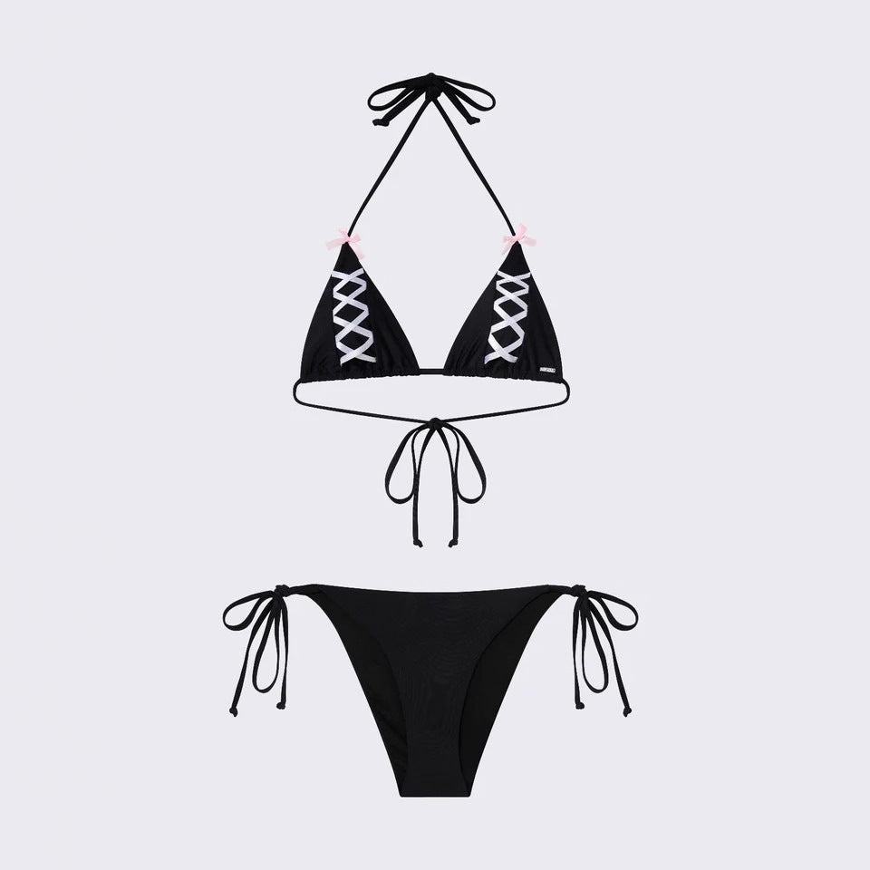 Damen Triangel-Bikini mit raffinierten Schnürdetails Echo Archiv