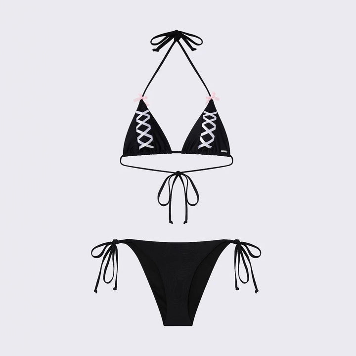 Damen Triangel-Bikini mit raffinierten Schnürdetails Echo Archiv