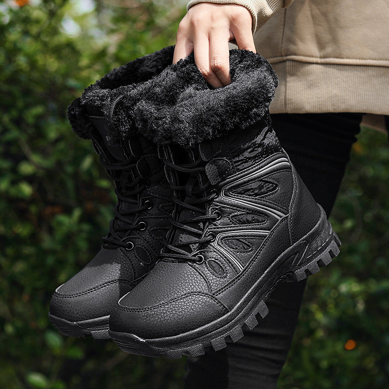 Damen Gefütterte Winter-Trekkingschuhe mit Kunstfellkragen und rutschfester Profilsohle Echo Archiv