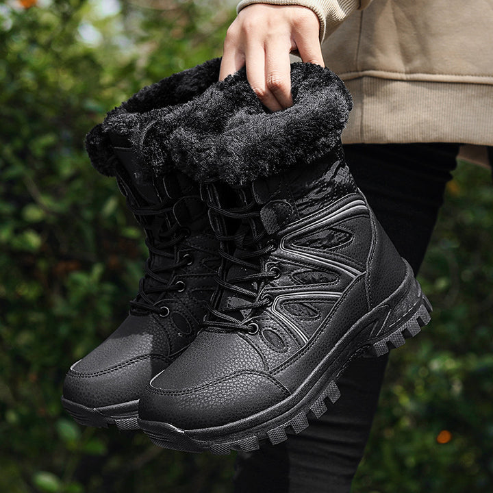 Damen Gefütterte Winter-Trekkingschuhe mit Kunstfellkragen und rutschfester Profilsohle Echo Archiv