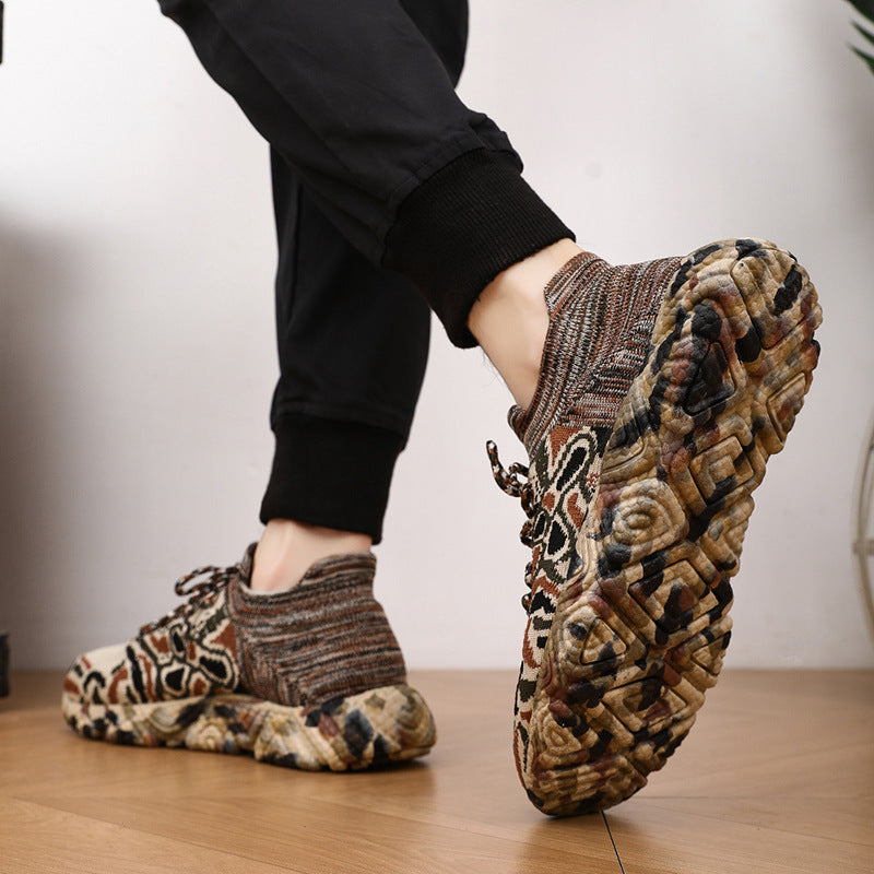 Unisex nan gestrickter Sockensneaker mit tarnmotivierter, stoßdämpfender Profilsohle Echo Archiv