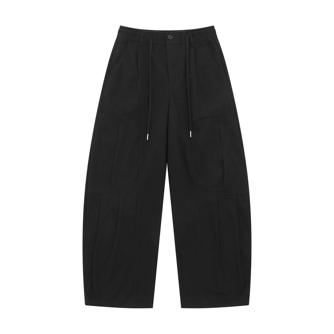 Damen Weite Cargo-Culotte mit elastischem Bund und großen Pattentaschen Echoarchiv