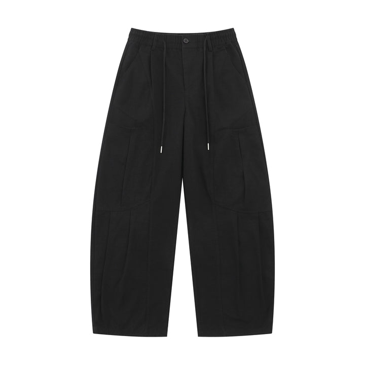 Damen Weite Cargo-Culotte mit elastischem Bund und großen Pattentaschen Echoarchiv