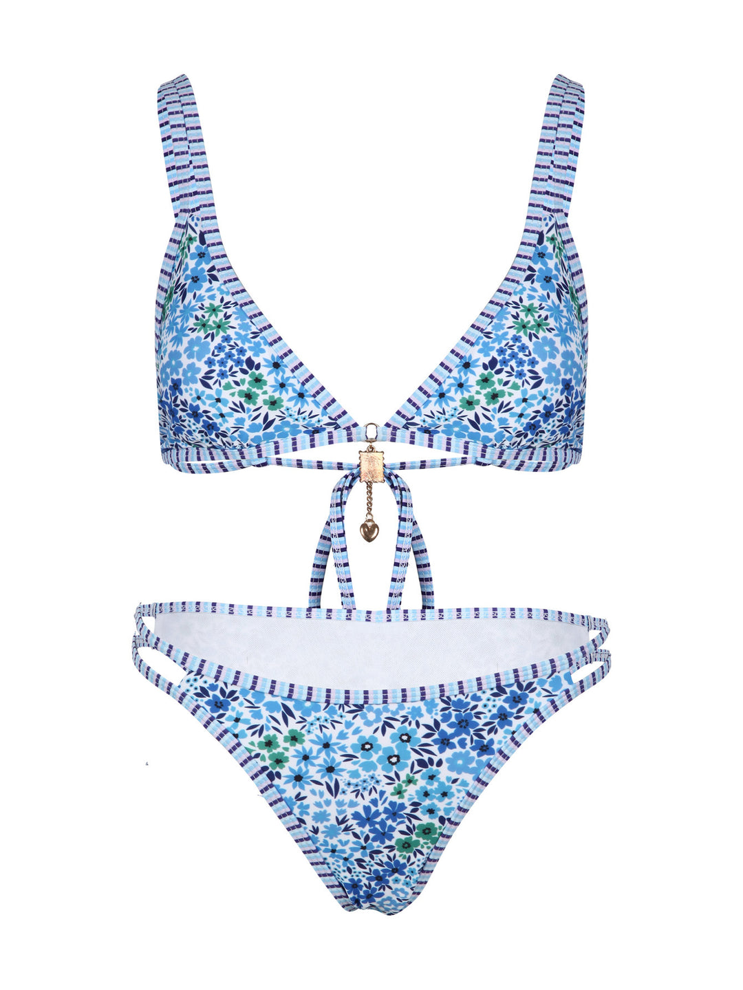 Damen Bikini-Set mit floralem Muster und verstellbaren Trägern Echo Archiv