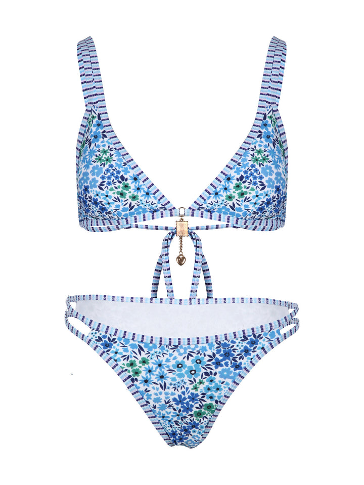 Damen Bikini-Set mit floralem Muster und verstellbaren Trägern Echo Archiv