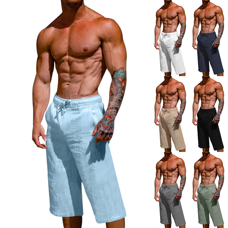 Herren lässige Sport-Shorts mit elastischem Bund und seitlichen Eingrifftaschen Echoarchiv