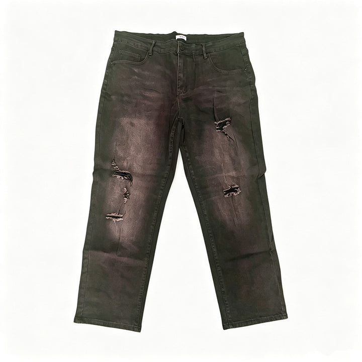 Herren Zerrissene Slim-Fit Jeans Echoarchiv