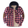 Herren wattierte Flanelljacke mit abnehmbarem Kapuzenfutter Echoarchiv