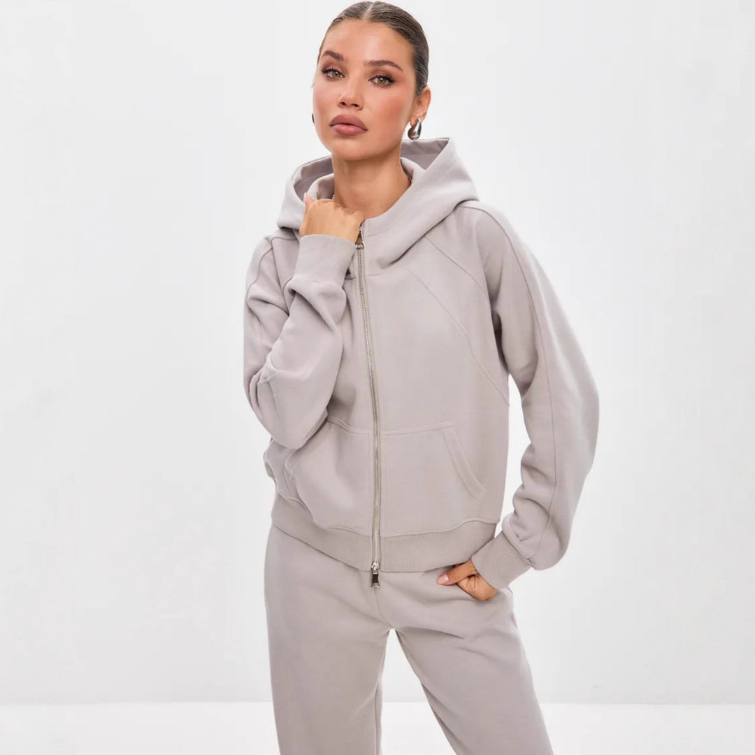 Damen Sportliches Fleece-Jogging-Set Echo Archiv