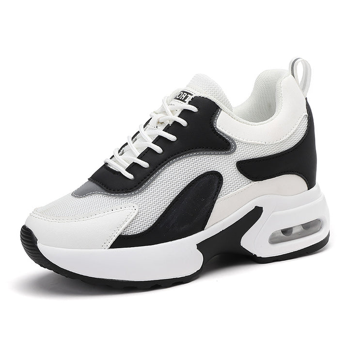 Damen nan dynamischer Retro-Sneaker mit sichtbarer Fersen-Dämpfung, strukturiertem Mesh-Obermaterial und Zuglasche Echo Archiv