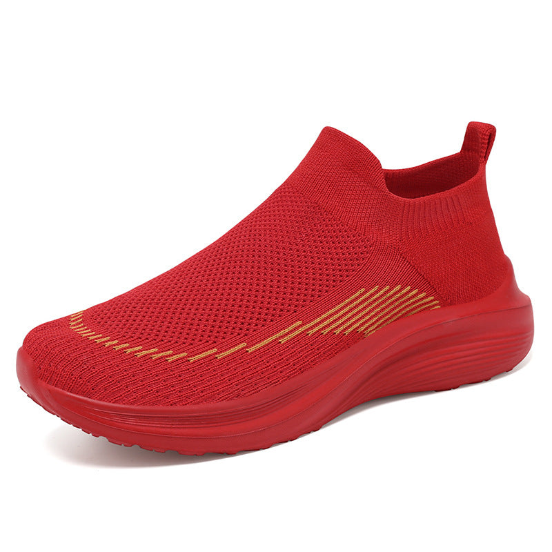 Damen nan ultraleichter Strick-Fit-Reisesneaker mit ergonomischem Memory-Fußbett, elastischem Sockeneinstieg und rutschfester Travel-Profilsohle Echo Archiv