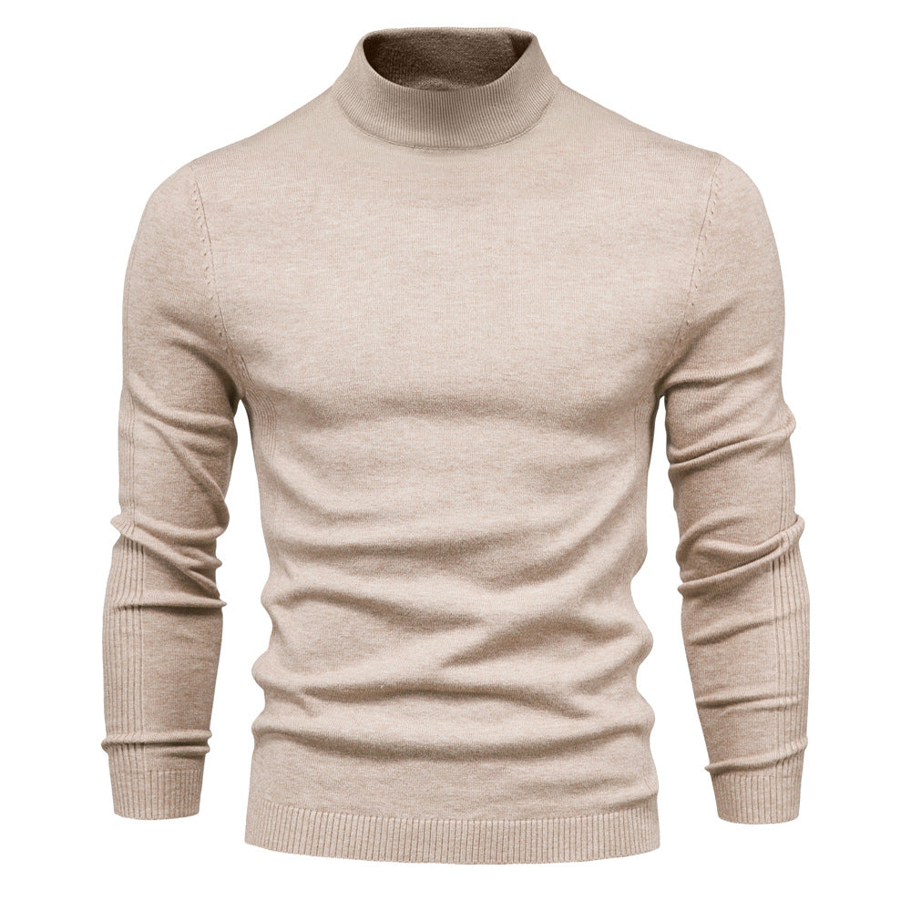 Herren komfortabler Rollkragenpullover aus weichem Strick Echoarchiv