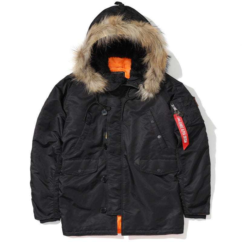 Herren Expedition-Parka mit abnehmbarer Kunstfellkapuze, thermischer Wattierung und Ärmel-Organizer Echo Archiv