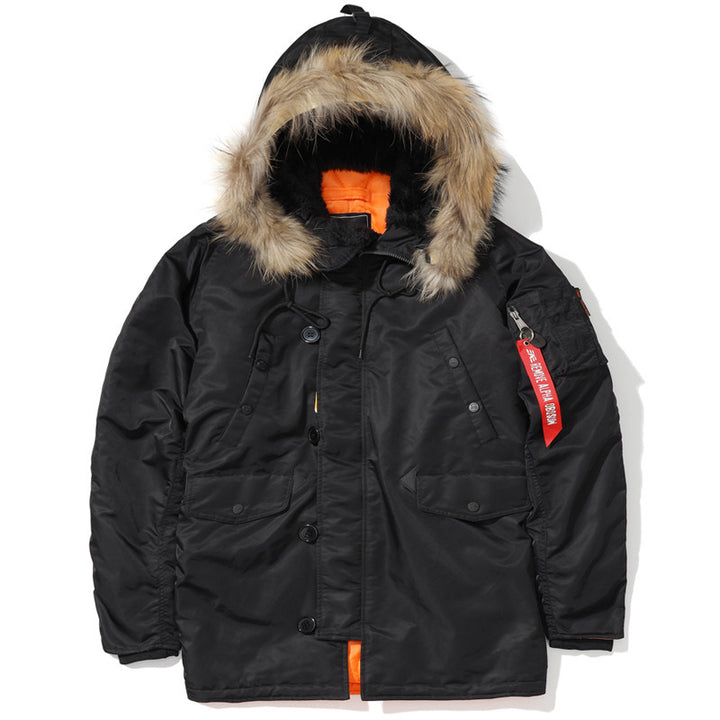 Herren Expedition-Parka mit abnehmbarer Kunstfellkapuze, thermischer Wattierung und Ärmel-Organizer Echo Archiv
