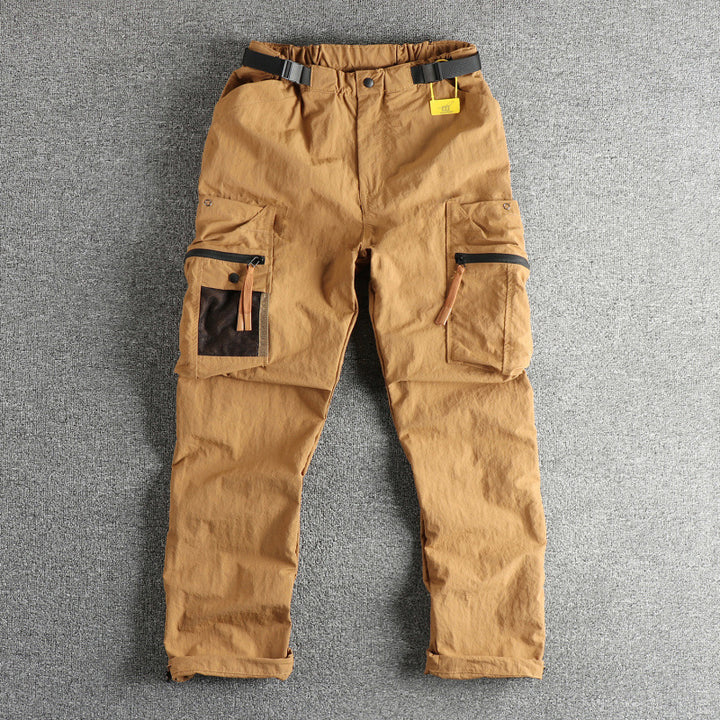 Herren Cargo-Hose mit multifunktionalen Taschen und verstellbarem Bund Echoarchiv