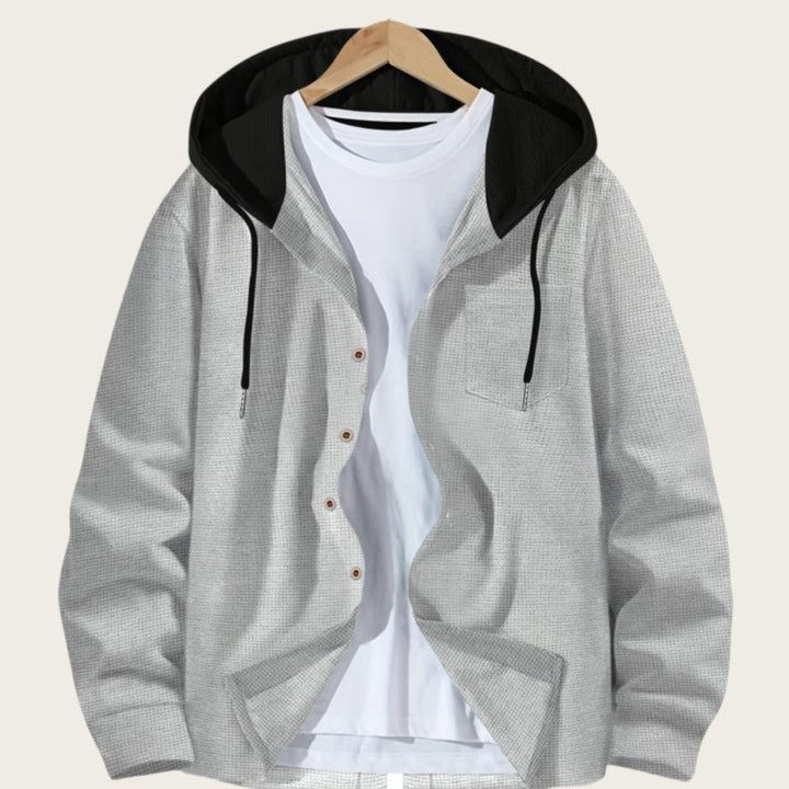 Herren lässige Kapuzenjacke mit kombiniertem Shirt Echoarchiv