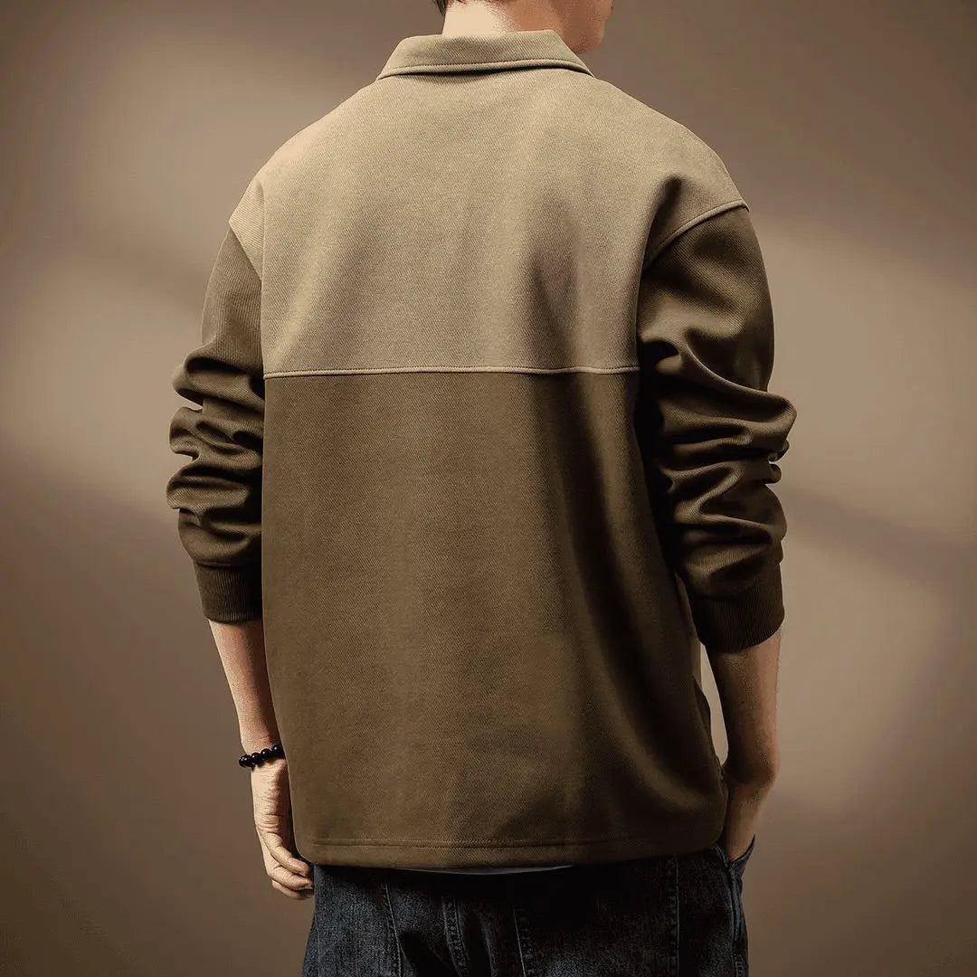 Herren Modischer Sweatshirt mit Reißverschluss – Norvane