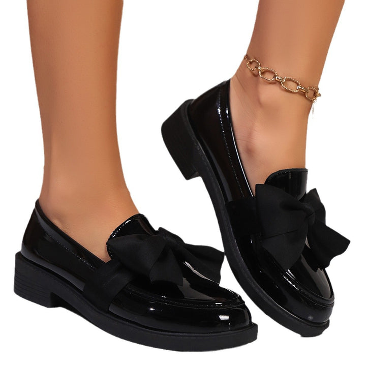 Damen Elegante Slip-On-Loafer mit übergroßer Stoffschleife und ergonomischem Komfortfußbett – Lioré