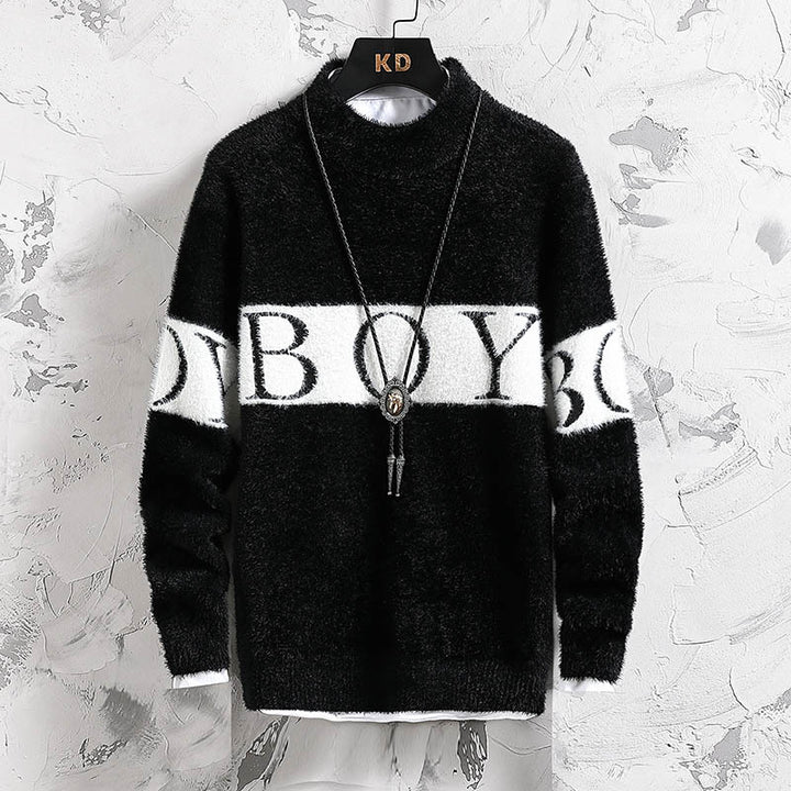 Damen Hochwertiger, kuscheliger Pullover mit Stehkragen Echoarchiv
