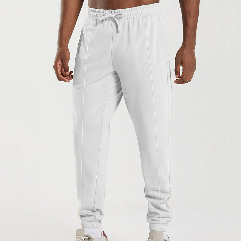 Herren sportliche Jogginghose mit elastischem Bund und seitlichen Taschen Echoarchiv