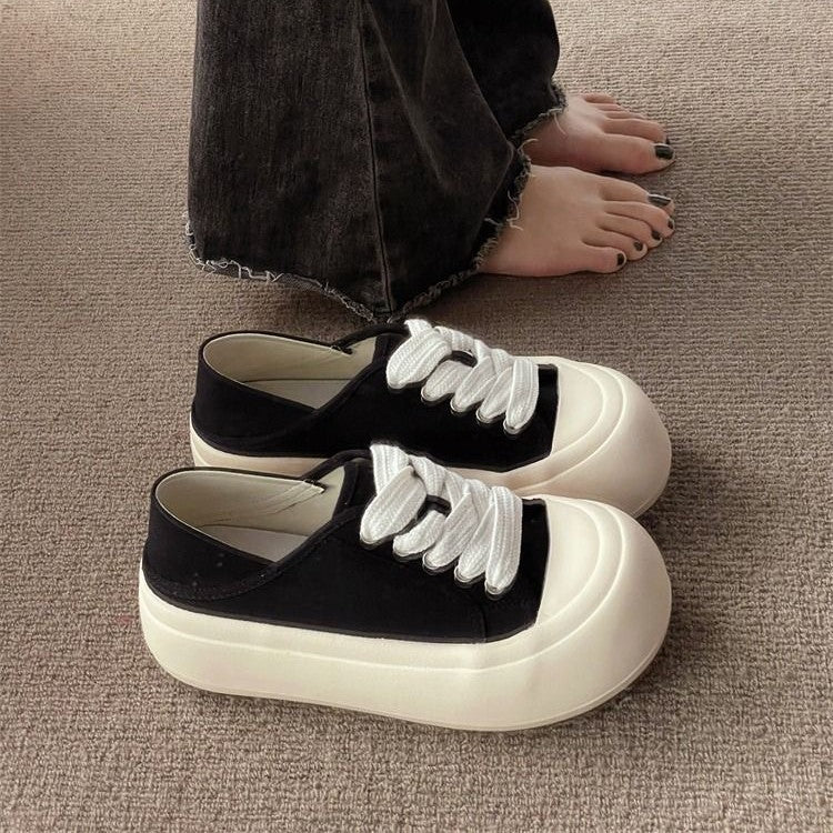 Damen Bequeme Sneaker aus hochwertigem Material mit elastischen Schnürsenkeln Echo Archiv